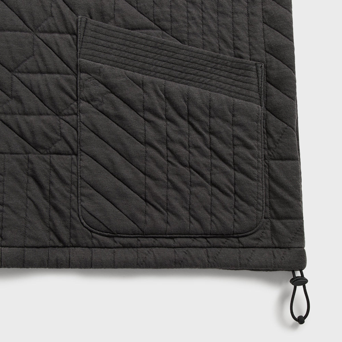 Kith Quilted Interlock Denis Pullover - Carbon