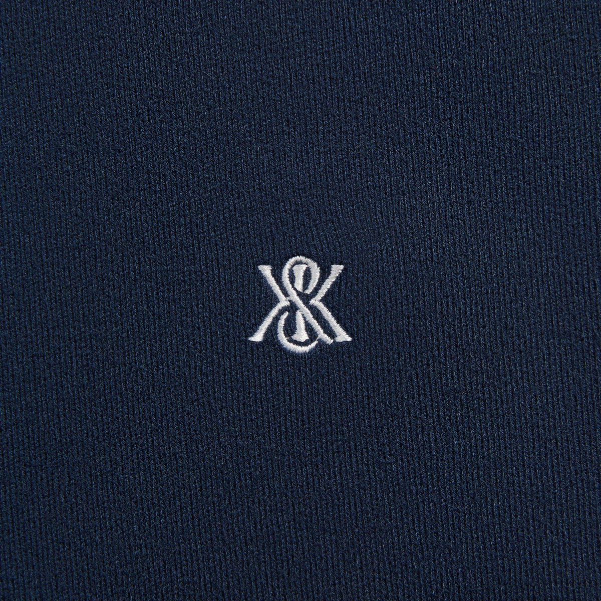 Kith Compact Cotton Knit Javier Quarter Zip Pullover - Nocturnal