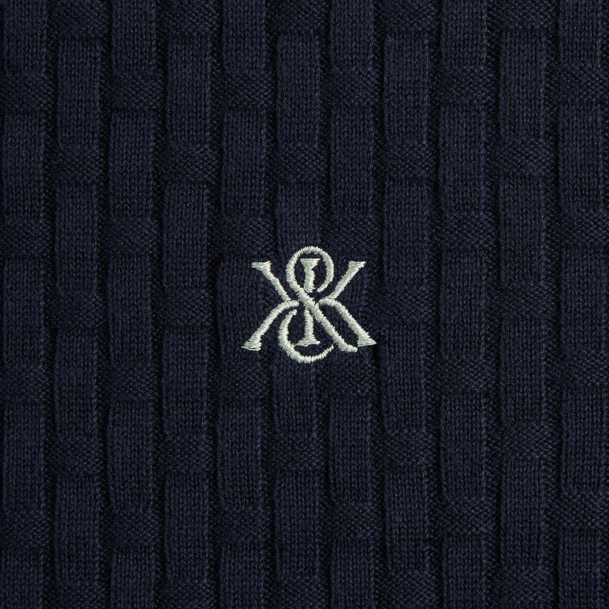 Kith Basketweave Tilden Crewneck - Nocturnal