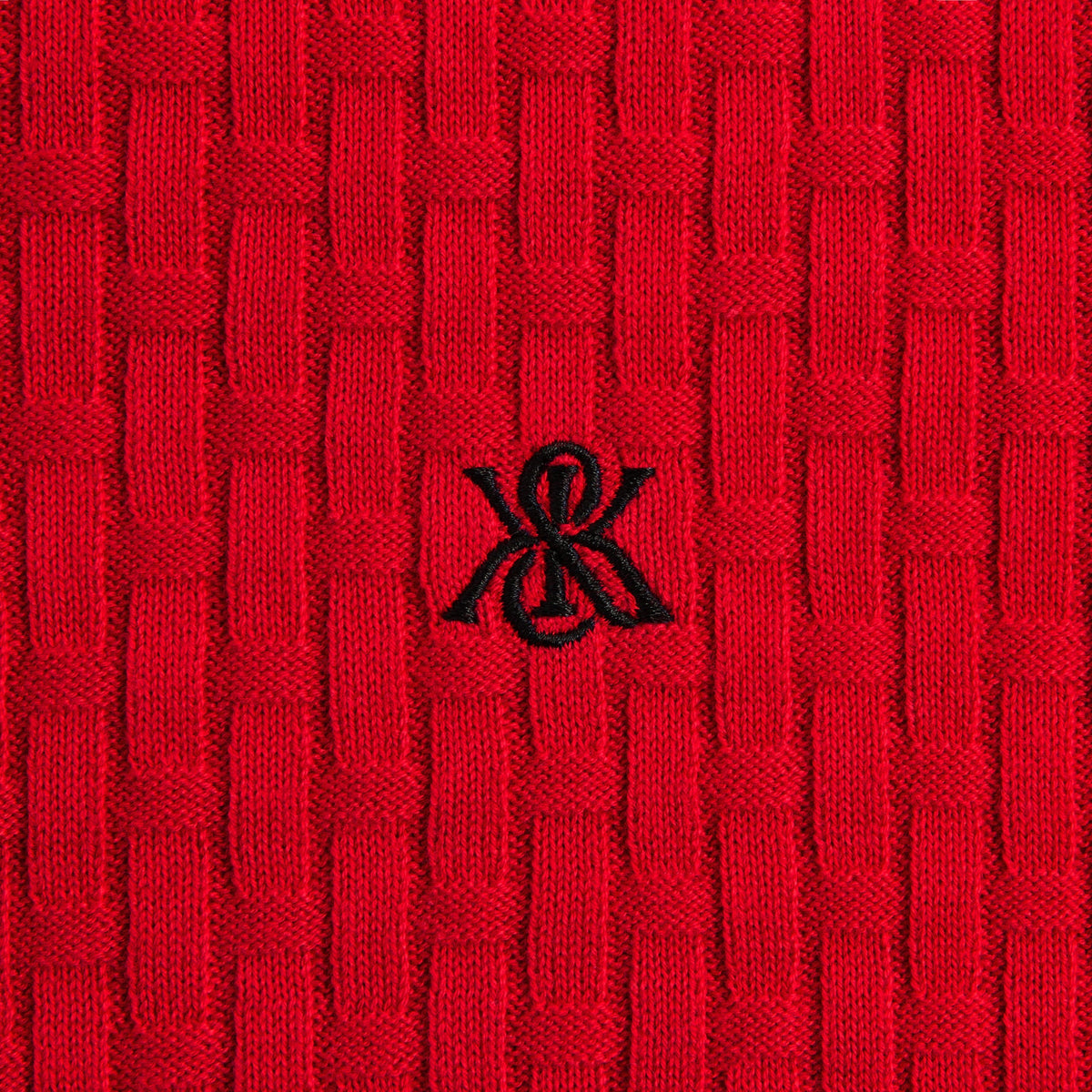 Kith Basketweave Tilden Crewneck Sweater - Fame