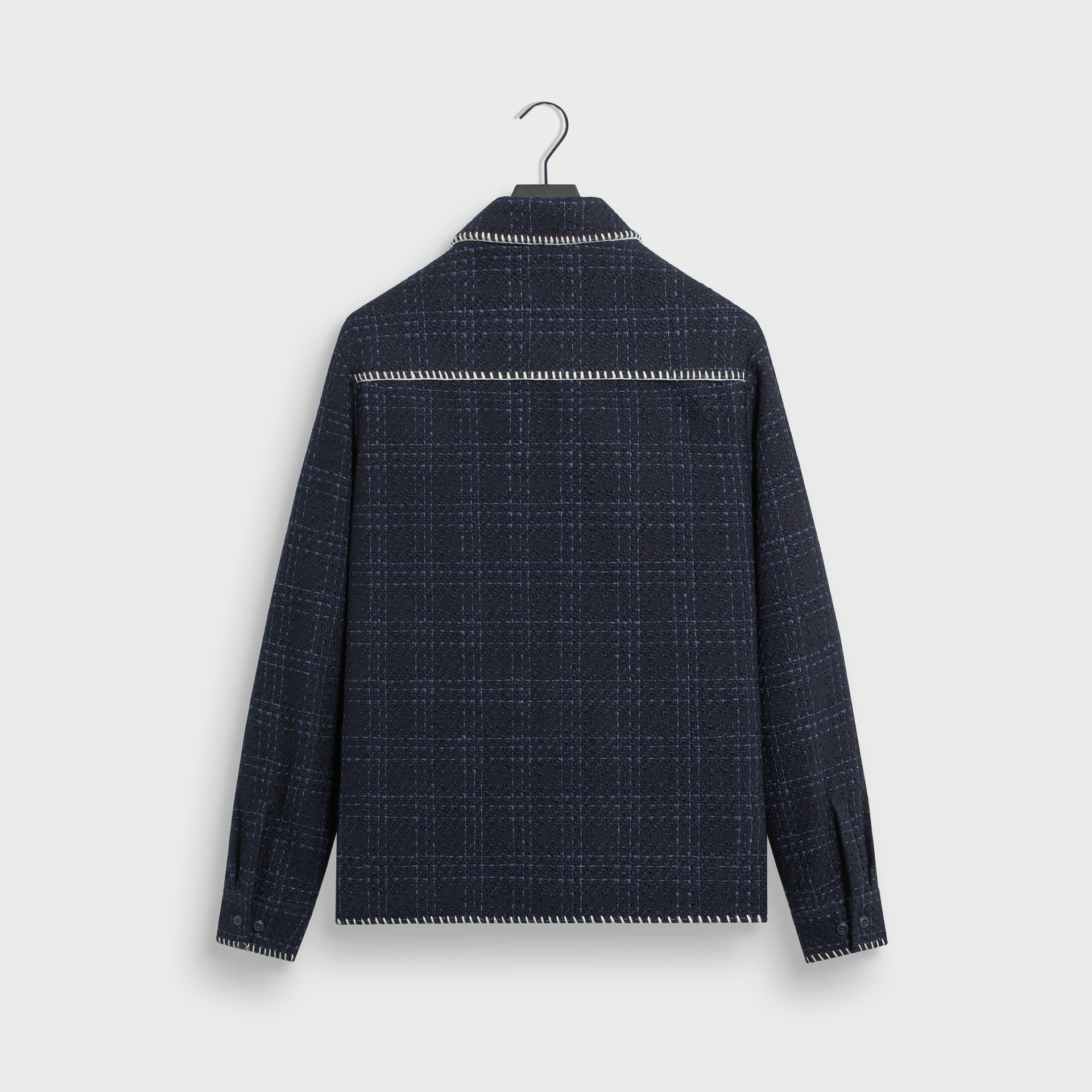 &Kin Tweed Boxy Collared Overshirt - Nocturnal - PH