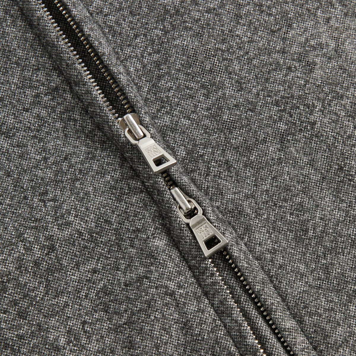 &Kin Flannel Jersey Stephen Track Jacket - Charcoal Heather