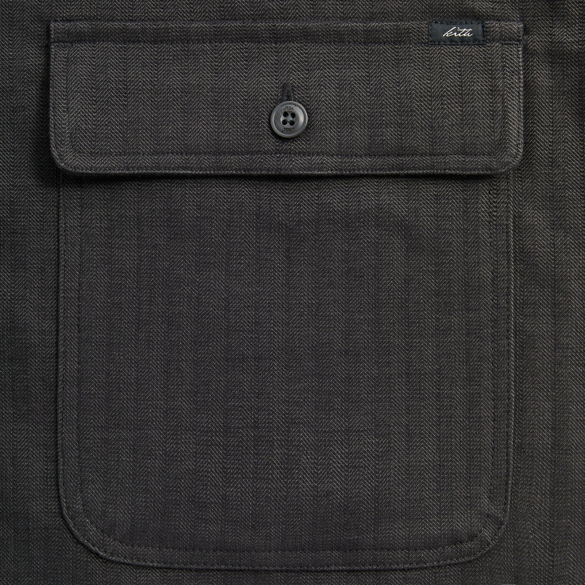 Kith Herringbone Dobby Henson Buttondown - Carbon - PH