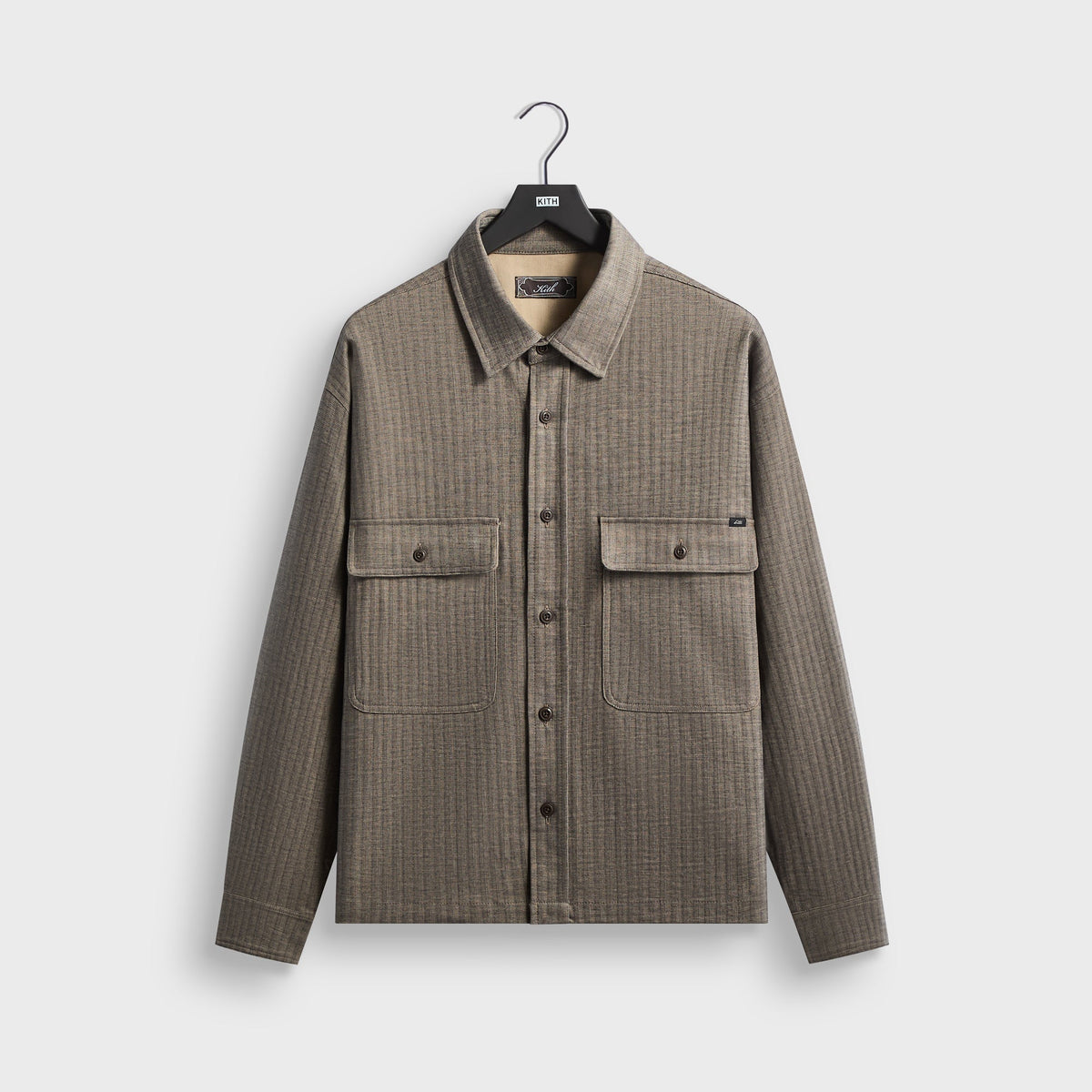 Kith Herringbone Dobby Henson Buttondown - Palomino