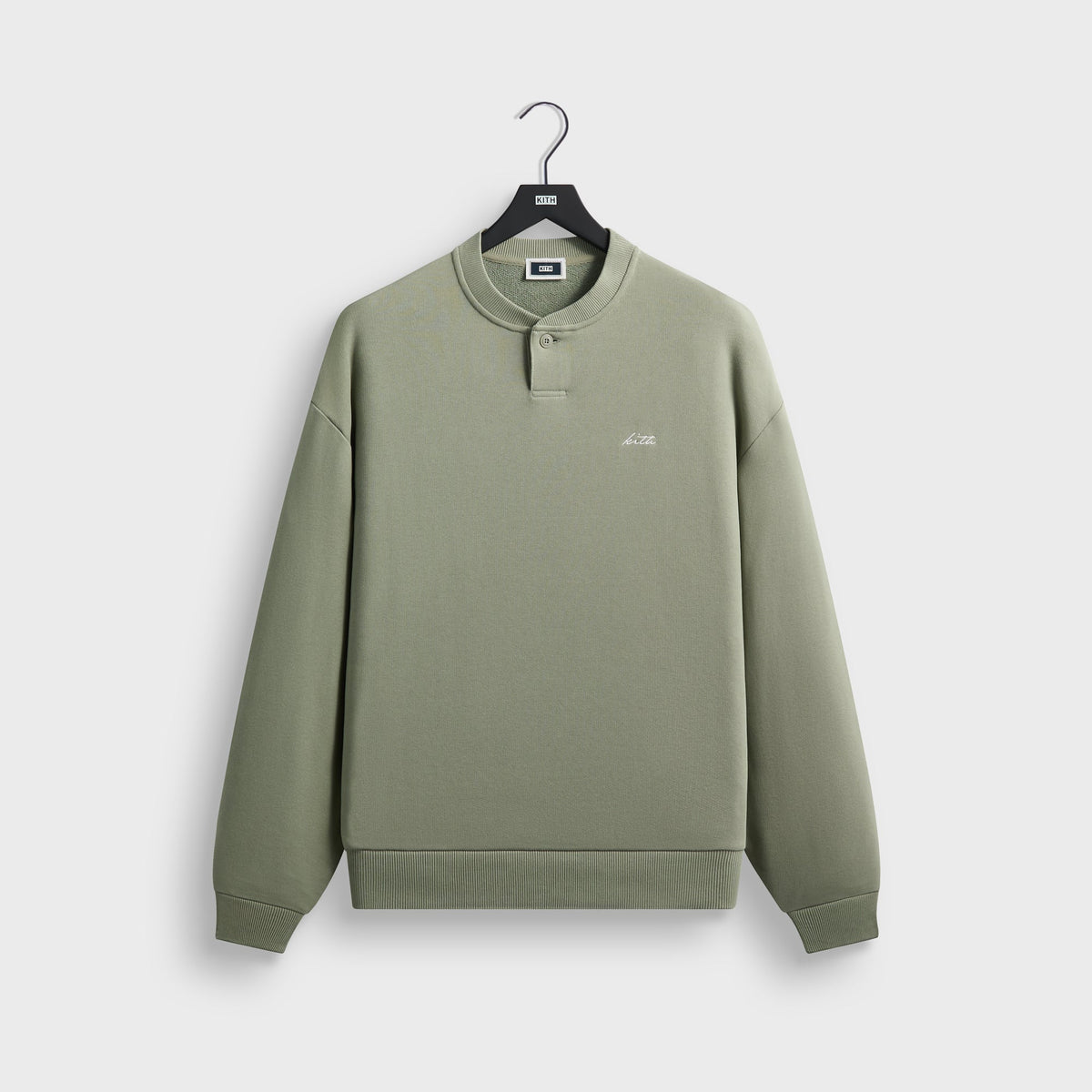 Kith Heavy Loop Henley Nelson Pullover - Haze