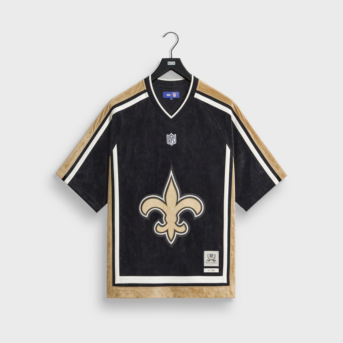 Kith & the NFL for the New Orleans Saints Leon Shirt - Black