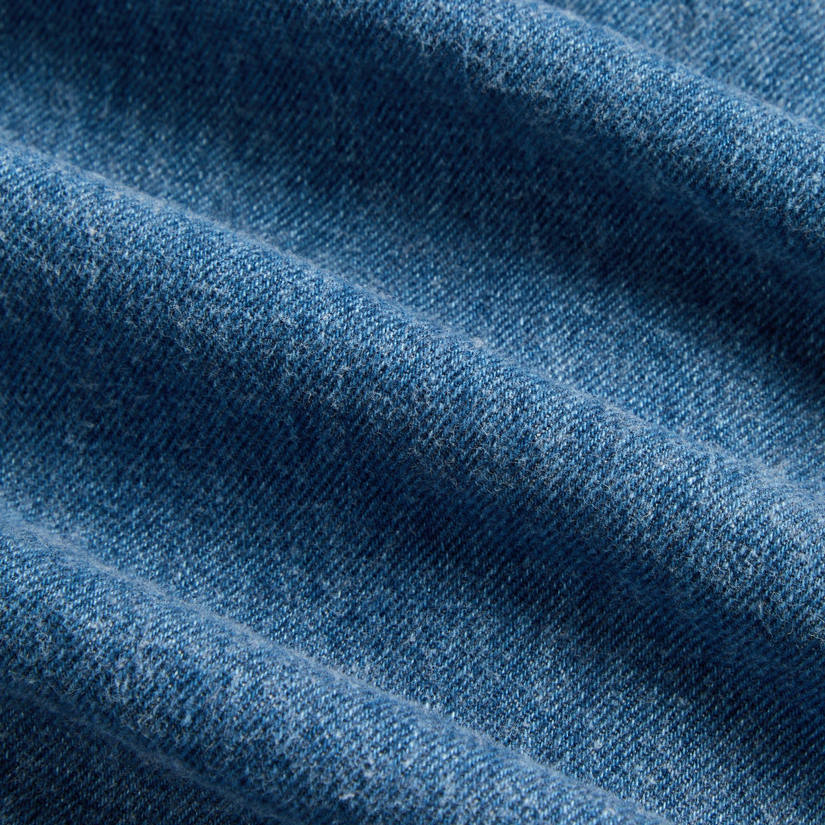 &Kin Brushed Denim Tomas Buttondown - Mid Indigo - PH