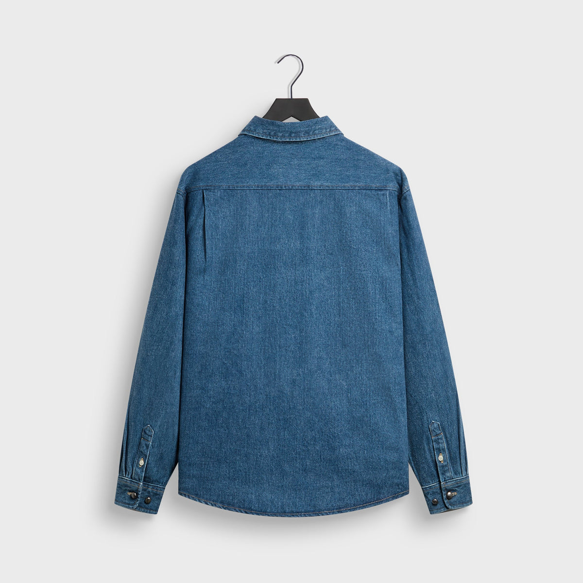 &Kin Brushed Denim Tomas Buttondown - Mid Indigo