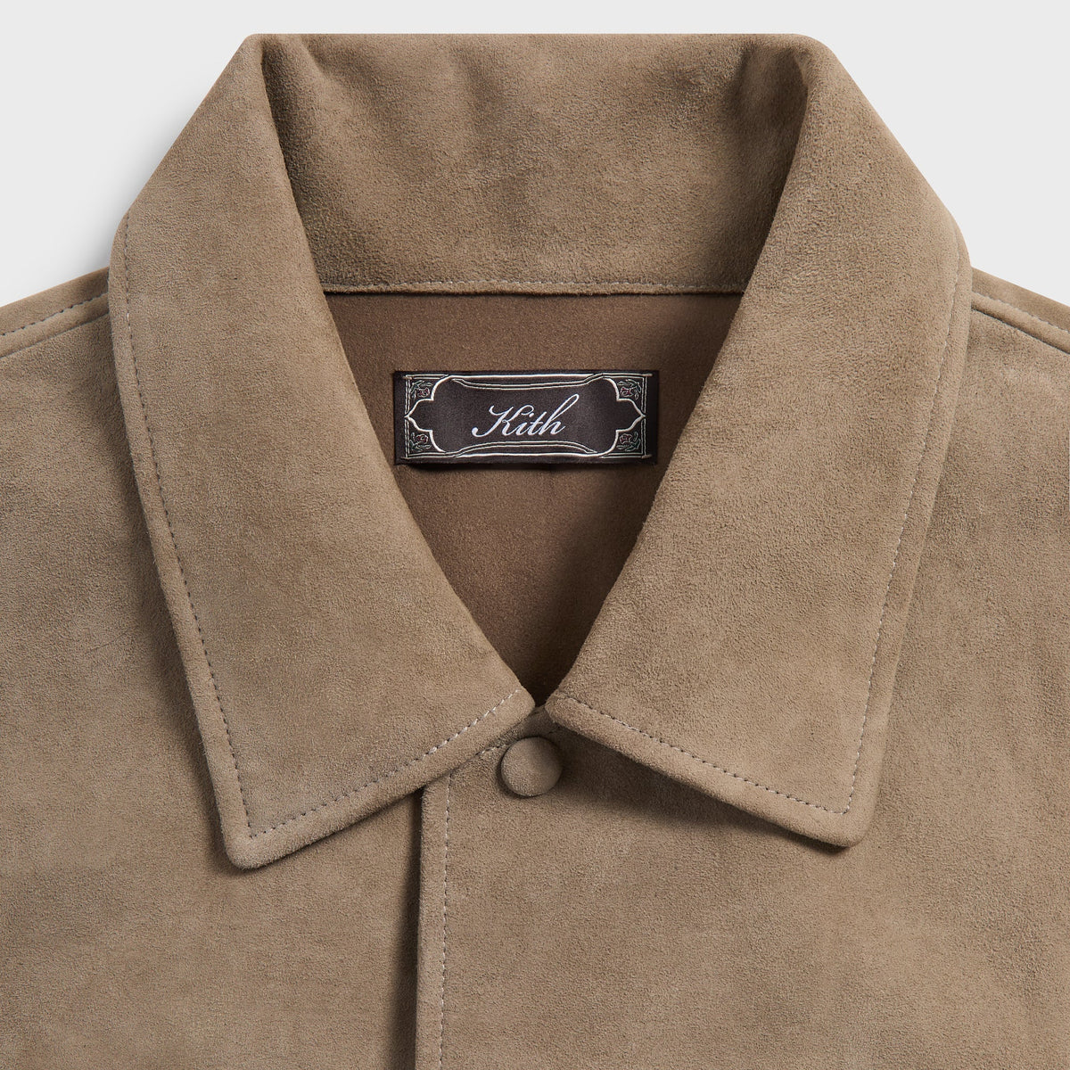 Kith Suede Montague Shirt - Sandy Taupe - PH