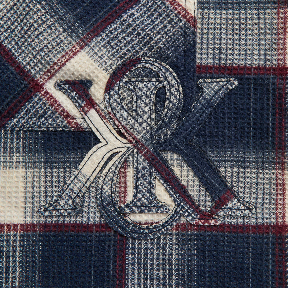 Kith Waffle Plaid Henson Hooded Buttondown - Sandrift - PH