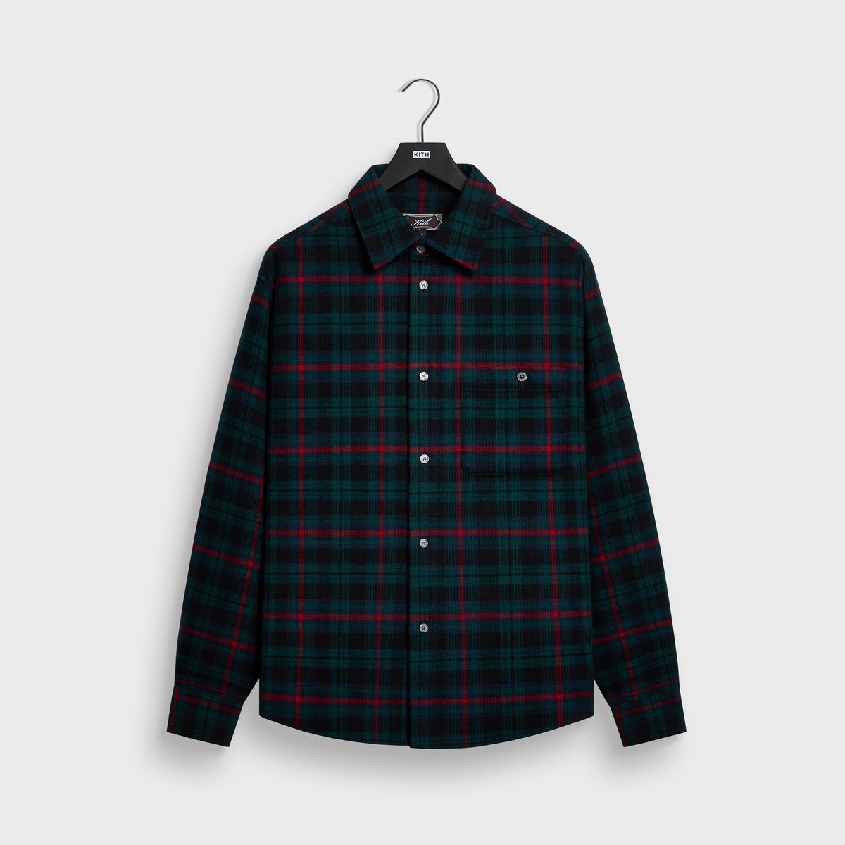 Kith Waffle Plaid Tomas Buttondown Shirt - Black