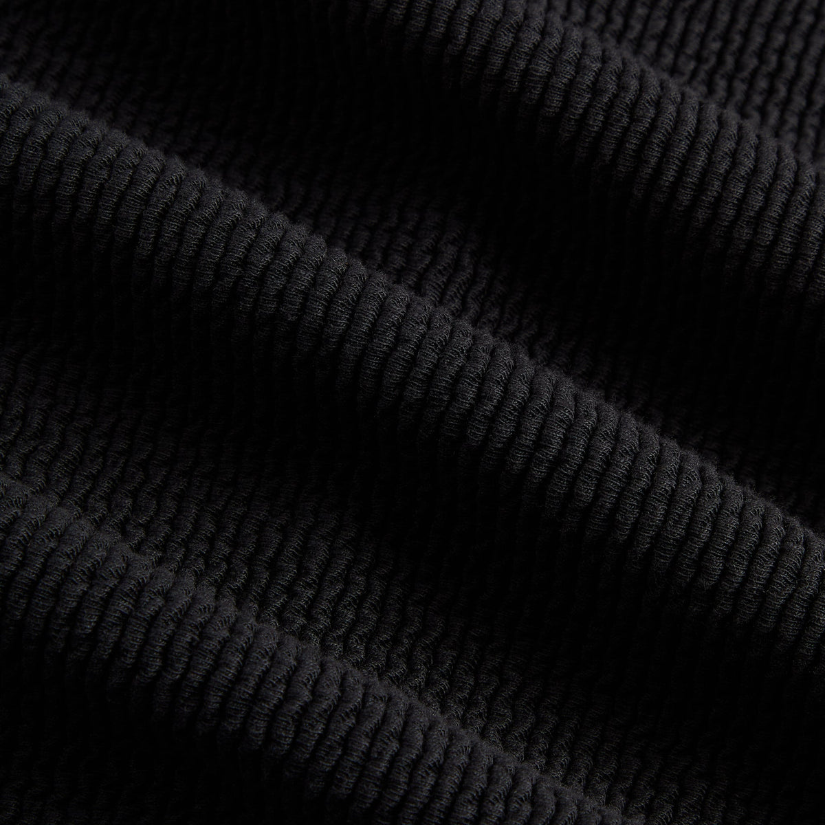 Kith Heavy Crepe Wilder Quarter Zip Hoodie - Black - PH