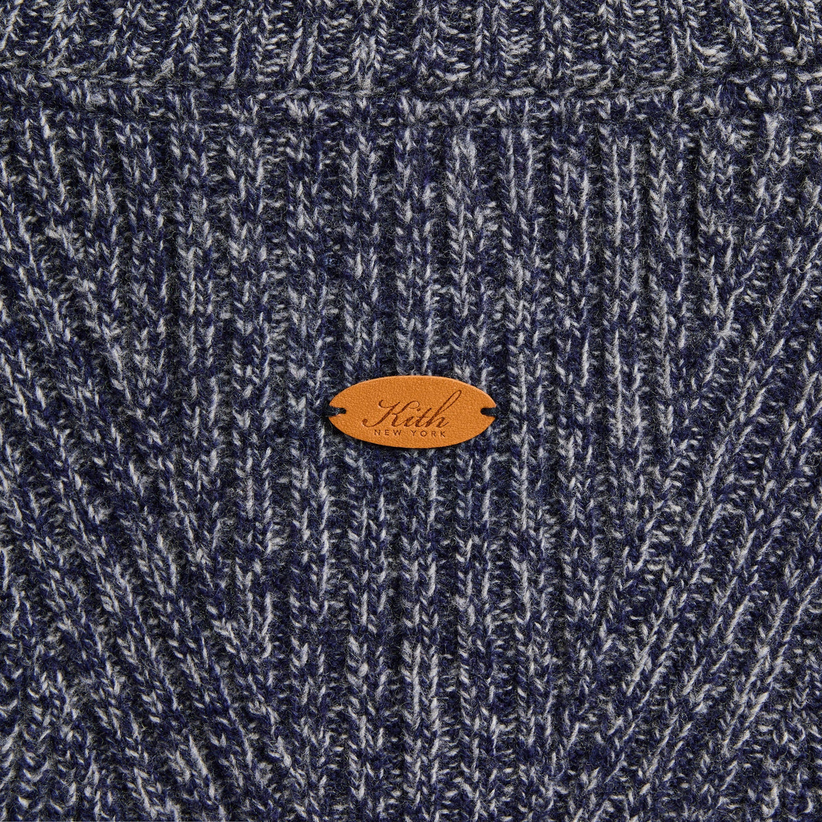 Kith Marled Copeland Quarter Zip - Navy Heather - PH