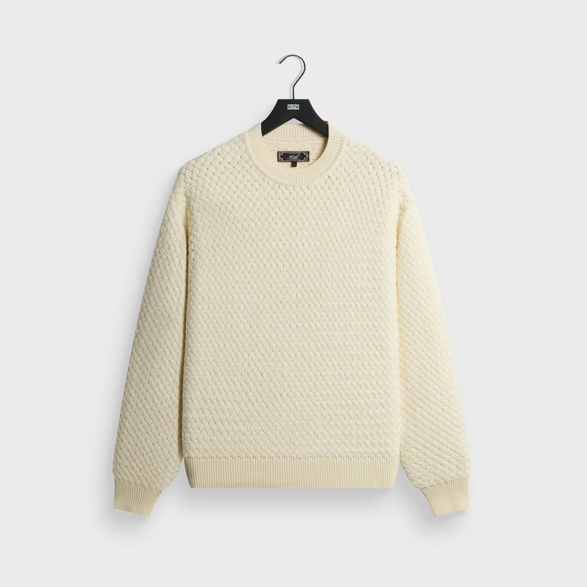 Kith Basketweave Lewis Crewneck - Sandrift