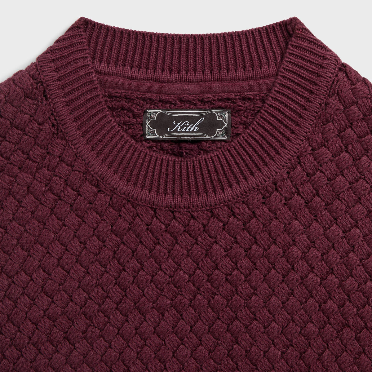 Kith Basketweave Lewis Crewneck - Magma - PH