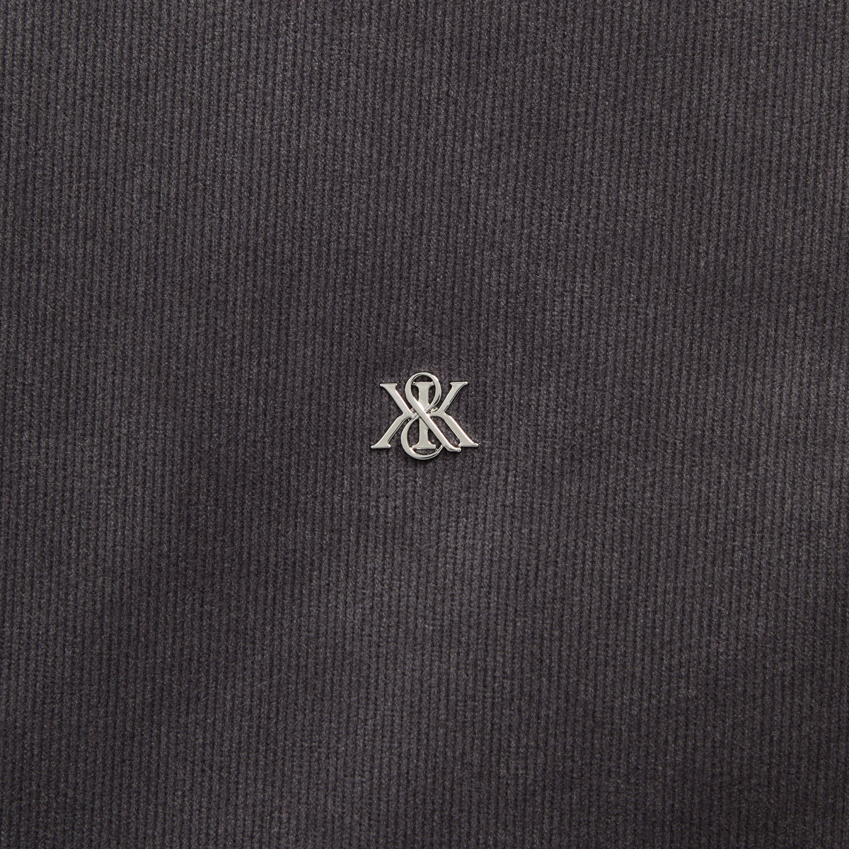 Kith Plush Corduroy Cole Quarter Zip - Battleship