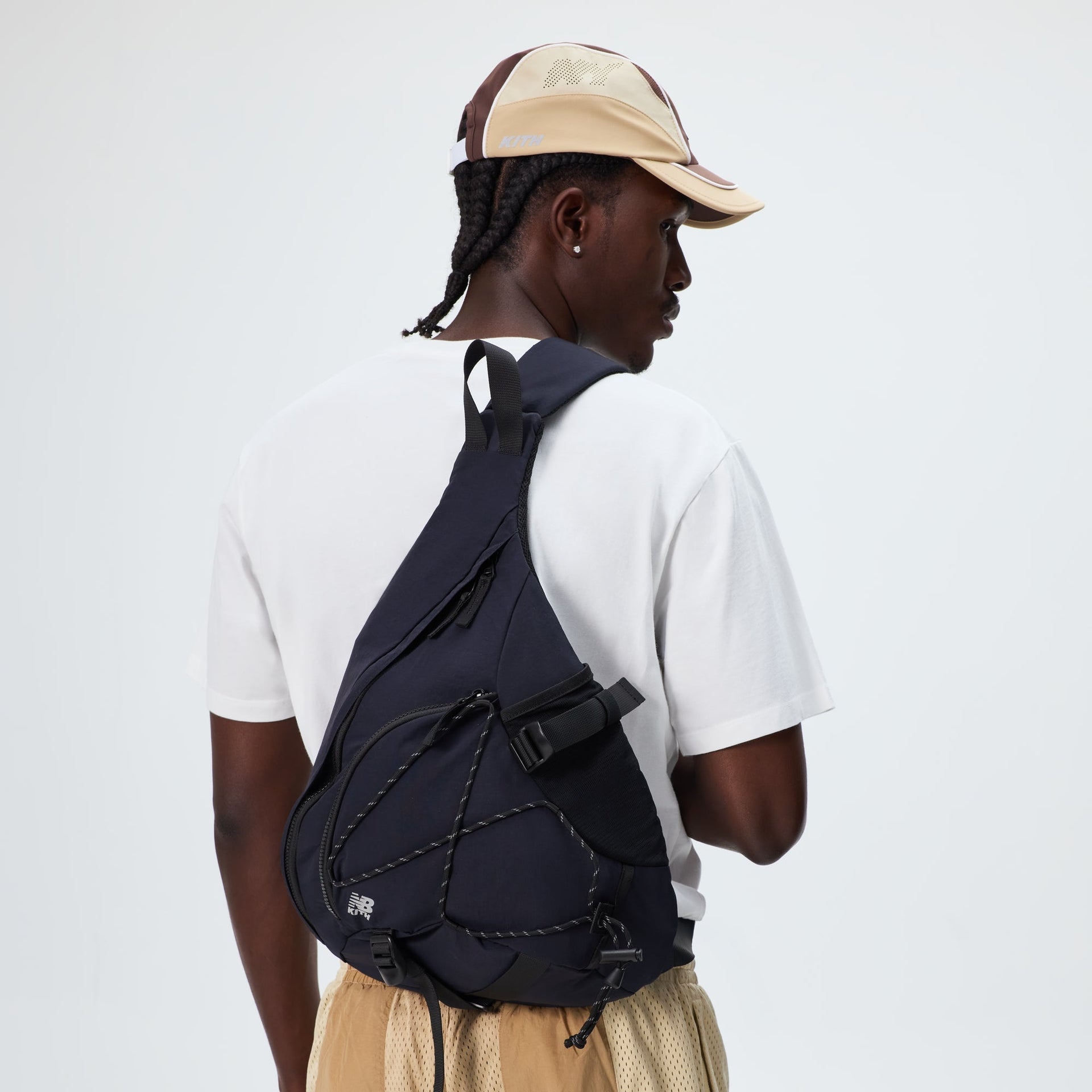 Kith & New Balance Nylon Sling Backpack - Black - PH