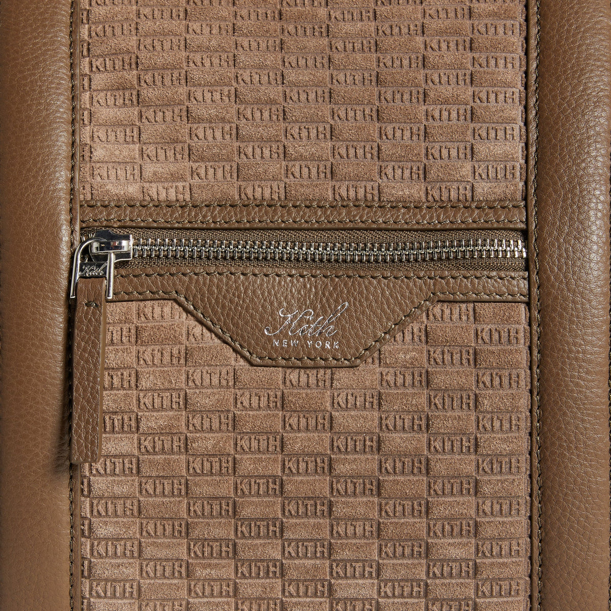 Kith Monogram Suede Traveler K40 Duffle Bag - Java