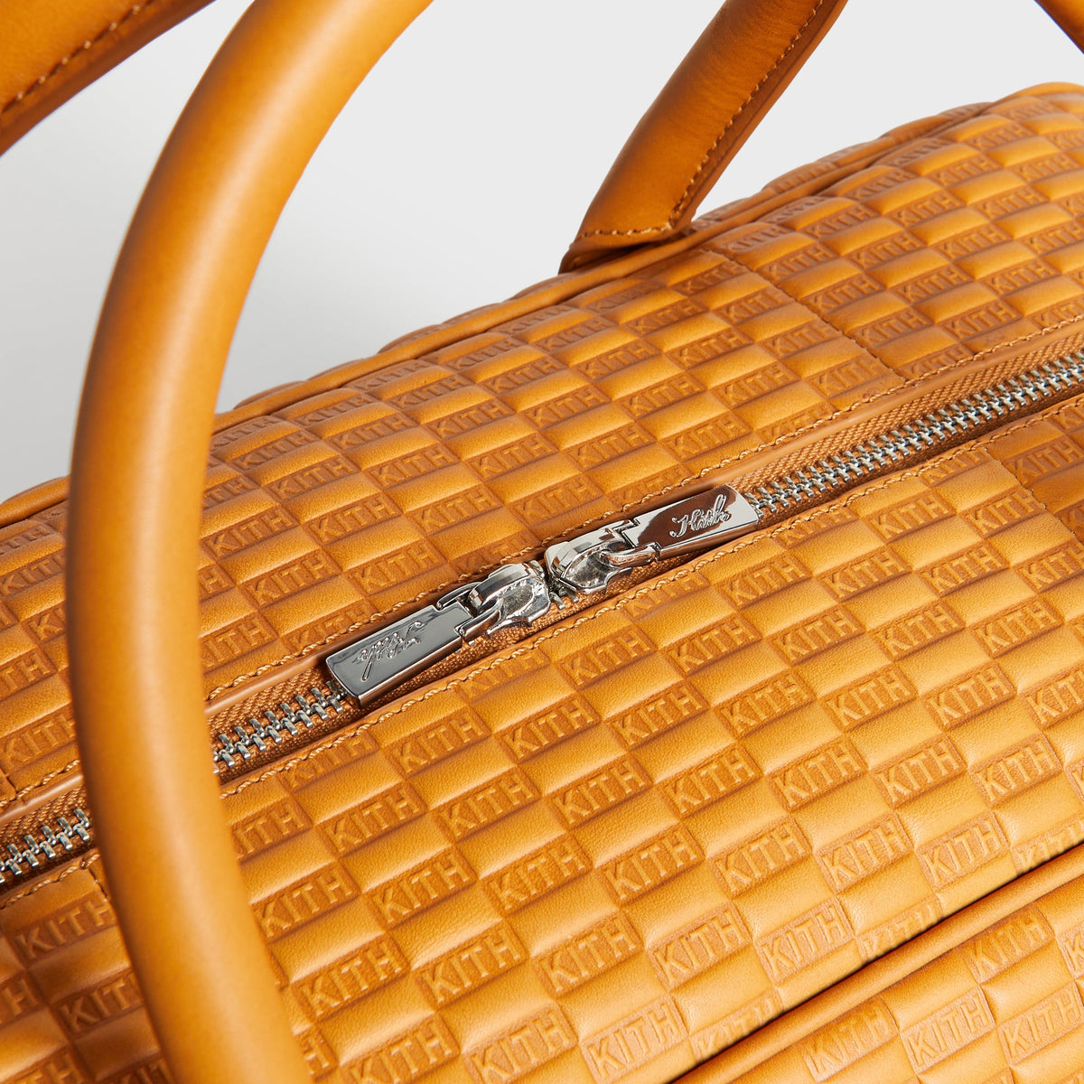 Kith for BMW Leather Overnight Bag - Camel