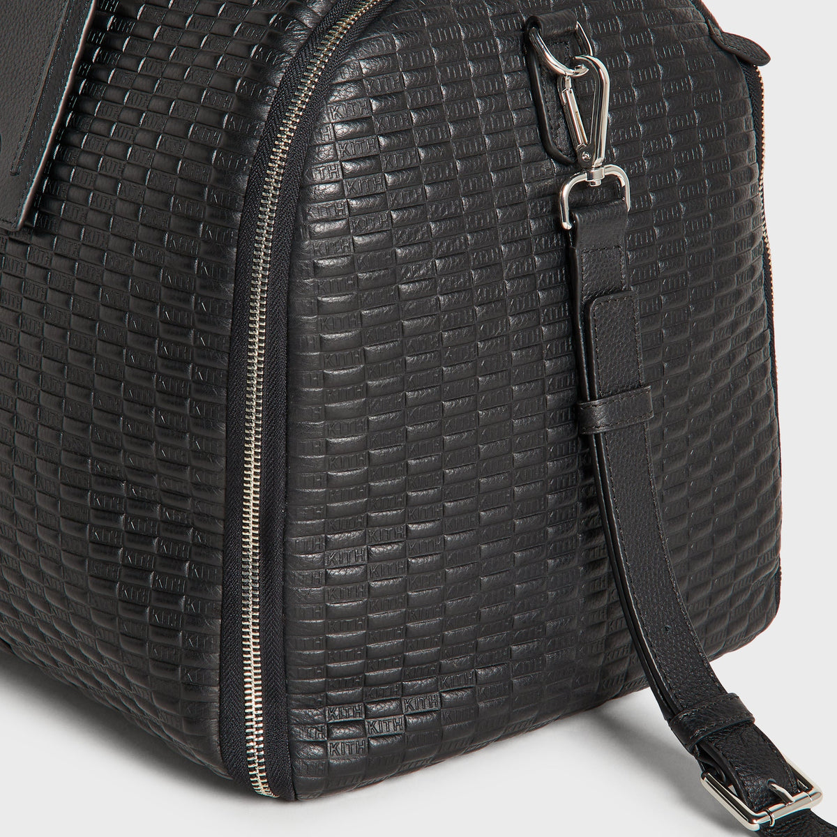 Kith for BMW Leather Travel Garment Duffle Bag - Black