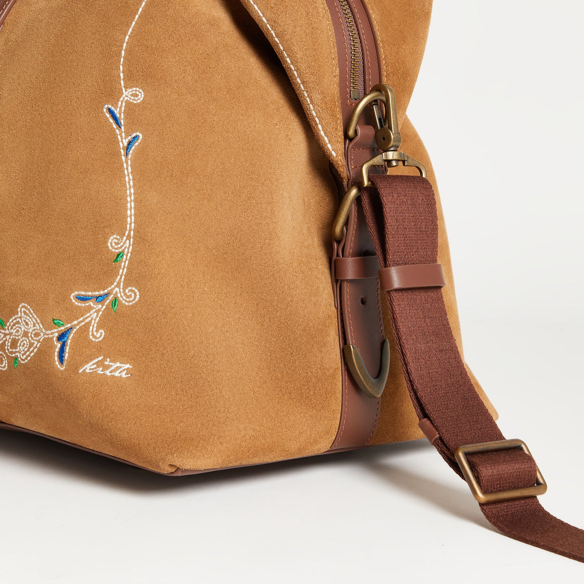 Kith Duffle Suede Leather Bag - Snuff - PH