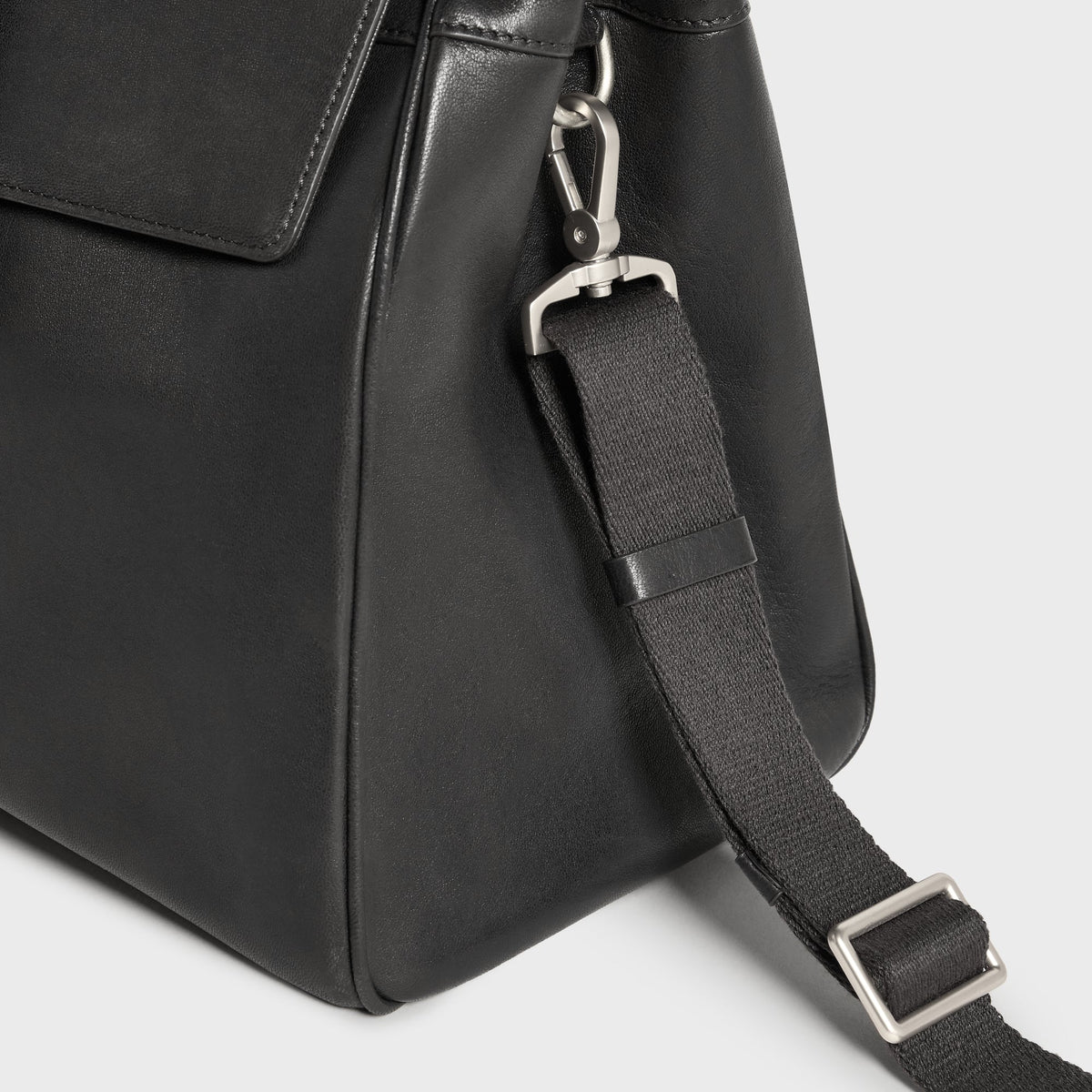 &Kin Vintage Textured Leather Carryall - Black