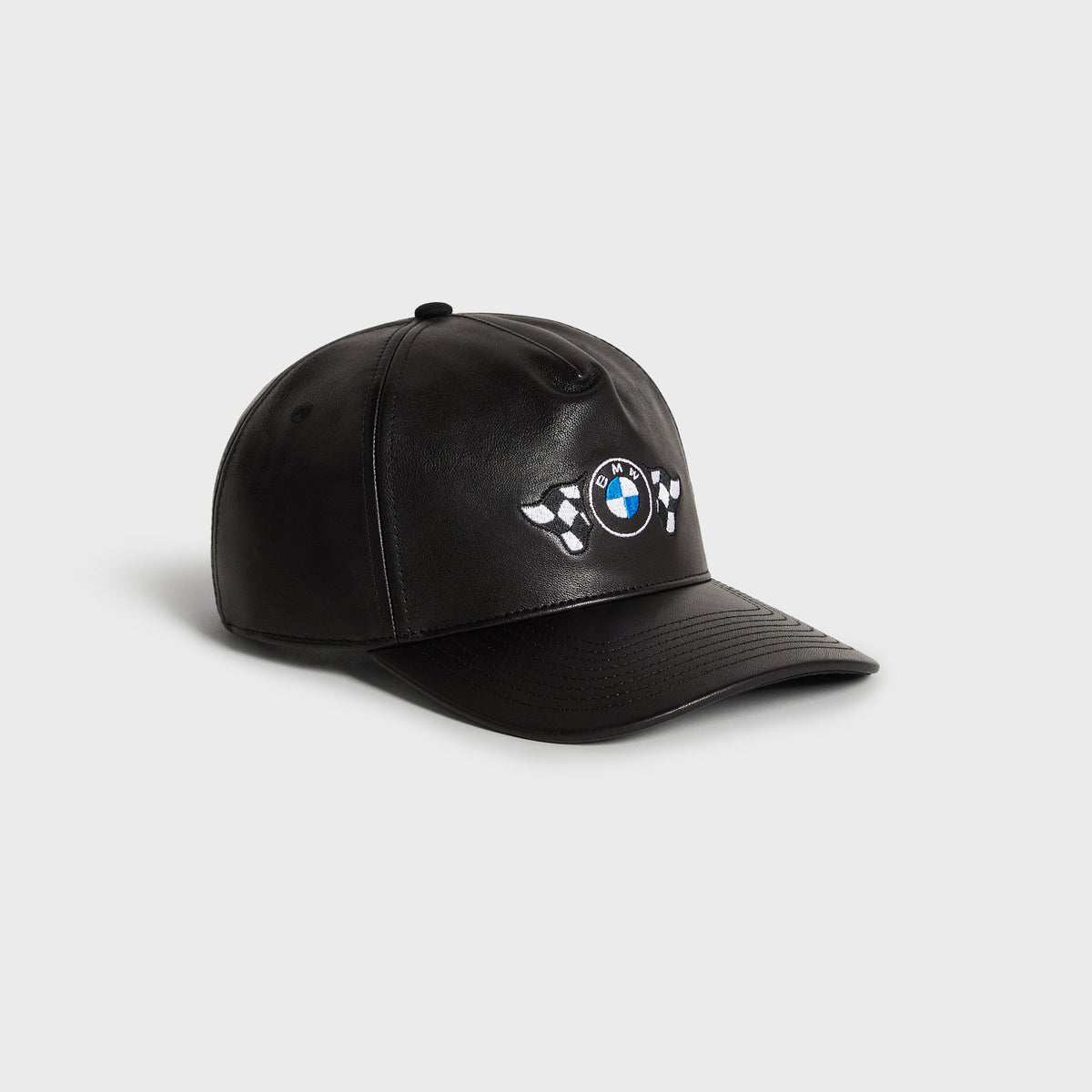 Kith for BMW Leather Bay Low Pinch Crown Cap - Black