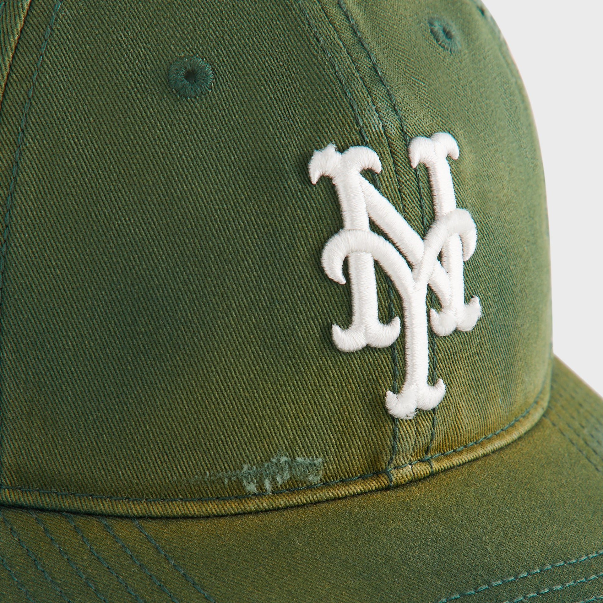Kith & '47 for the MLB New York Mets Washed Franchise LS Cap - Conifer