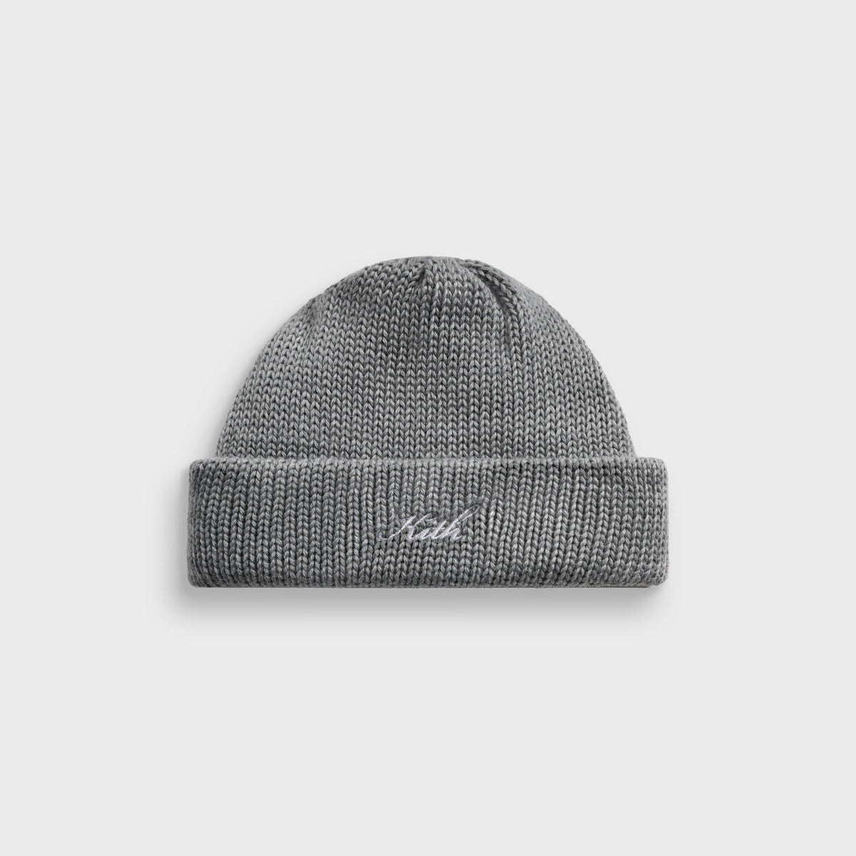 Kith Script Icon Beanie - Mid Heather Grey - PH