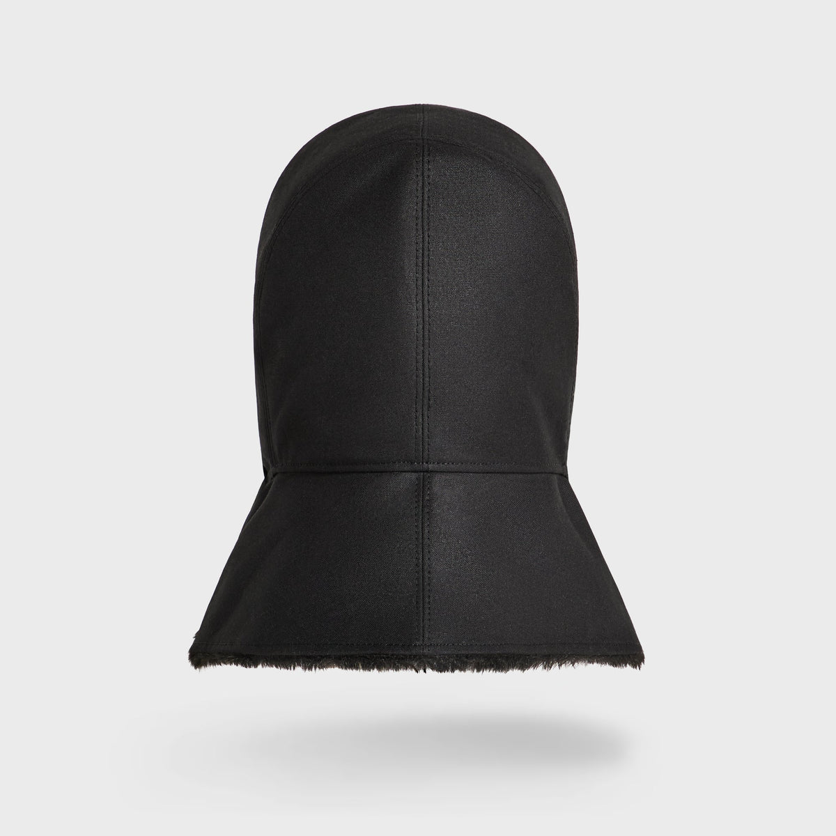 Kith Shearling Lined Waxed Canvas Trapper Hat - Black