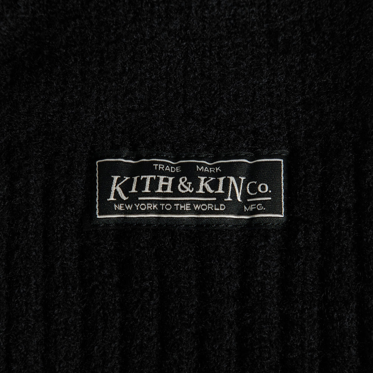 Kith Soft Rib Knit Balaclava - Black - PH