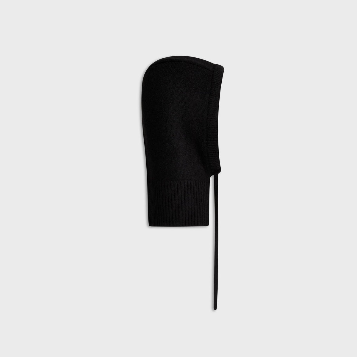 Kith Soft Rib Knit Balaclava - Black