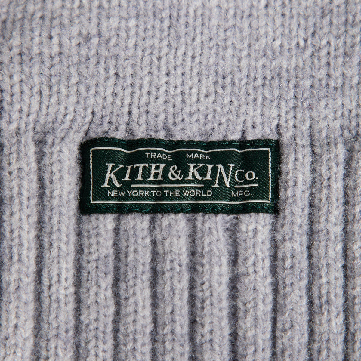 Kith Soft Rib Knit Balaclava - Light Heather Grey - PH