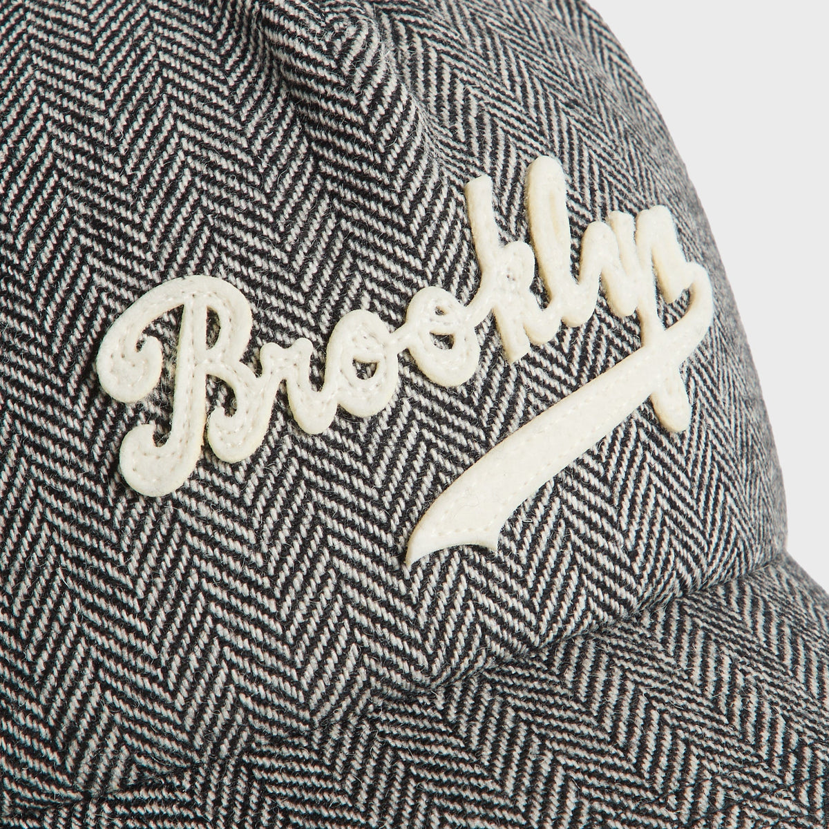Kith & '47 for the Brooklyn Dodgers Herringbone Wool Clean Up Cap - Argon - PH