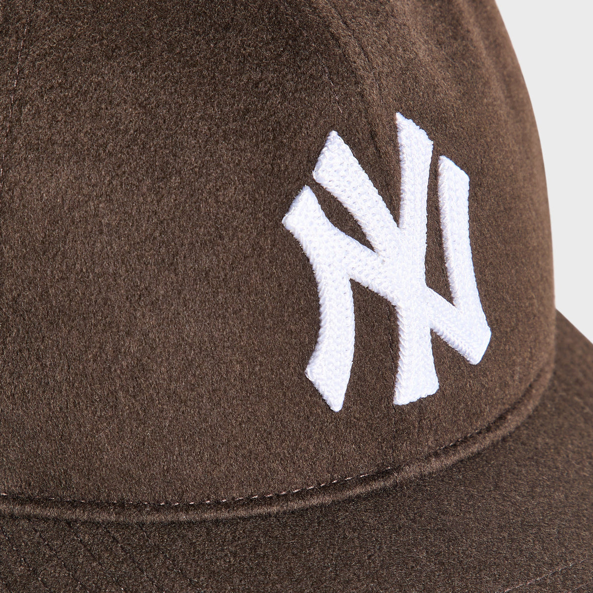 Giorgio Armani & Ronnie Fieg for '47 Wool Deconstructed Franchise LS Fitted Cap - Cacao