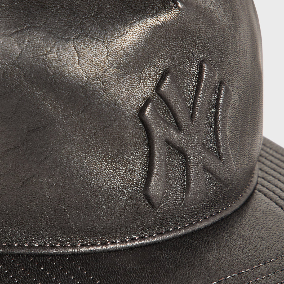 Giorgio Armani & Ronnie Fieg for '47 Soft Leather SL Hitch Cap - Black