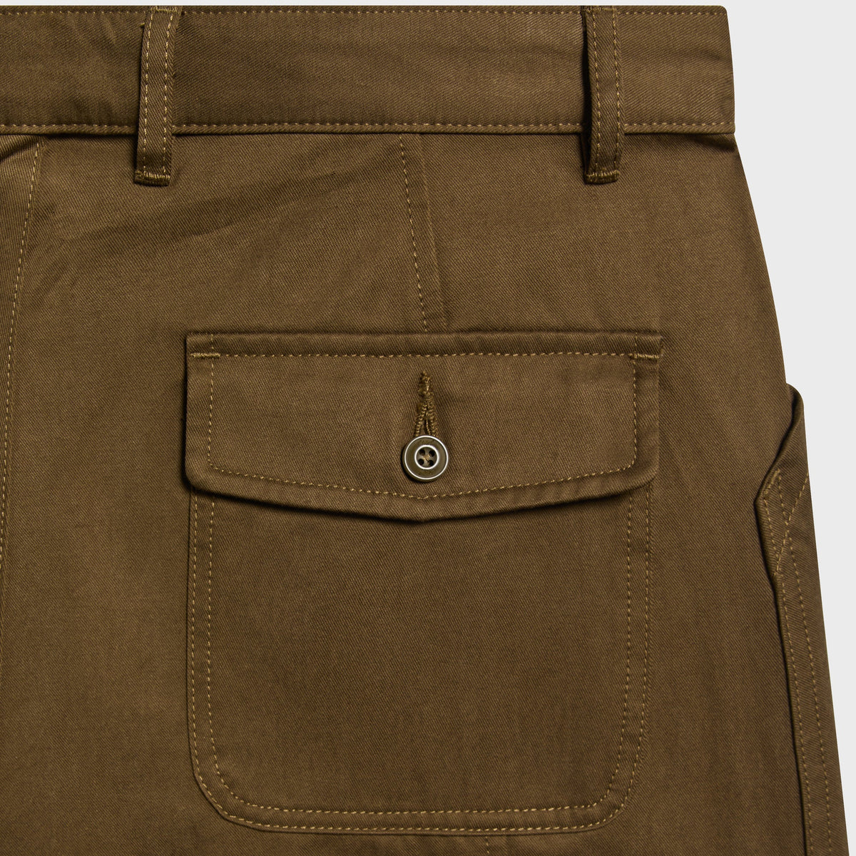 Kith Washed Herringbone Twill Gus Pant - Buckwheat