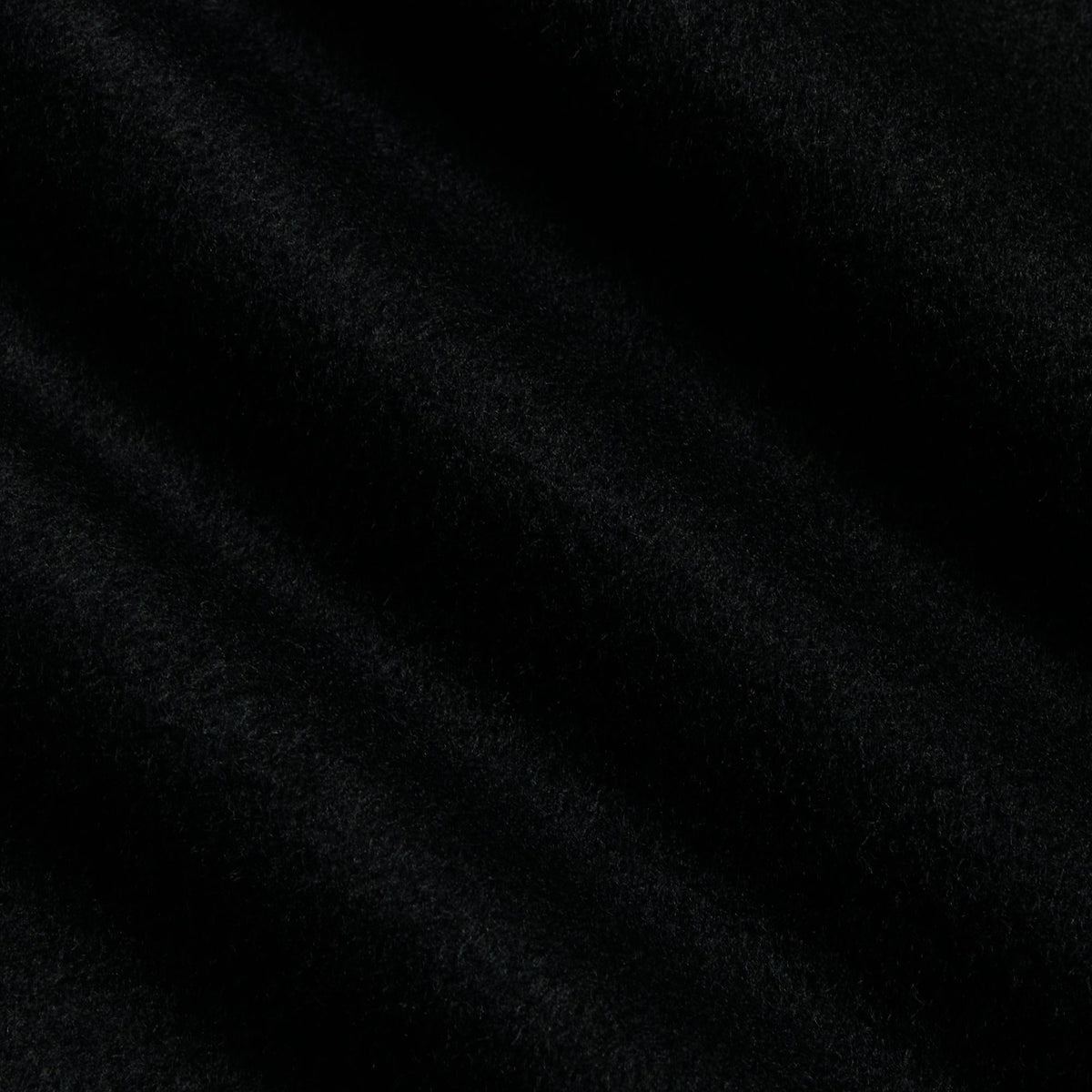 Close-up of black double-face wool fabric of the Kith Avi pant