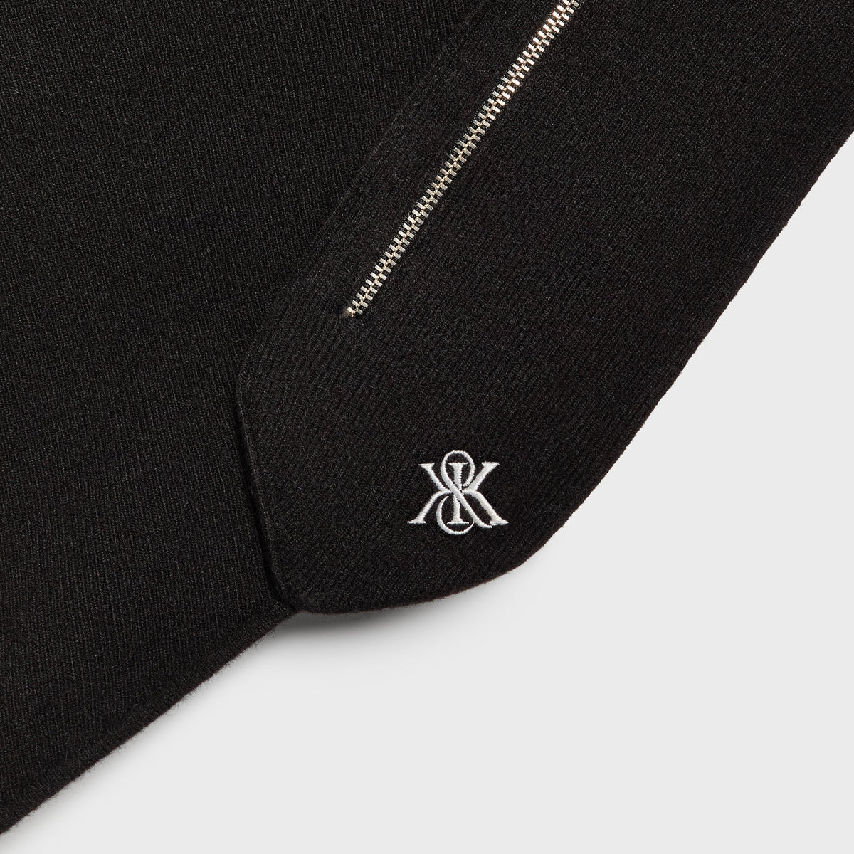 Kith Soft Rib Knit Crossbody Neck Warmer - Black - PH