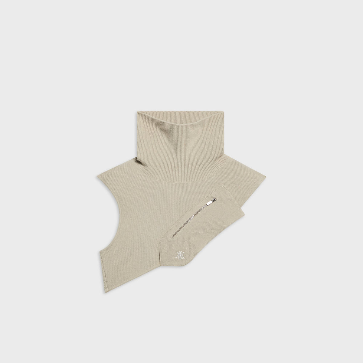 Kith Soft Rib Knit Crossbody Neck Warmer - Medium Heather Grey - PH