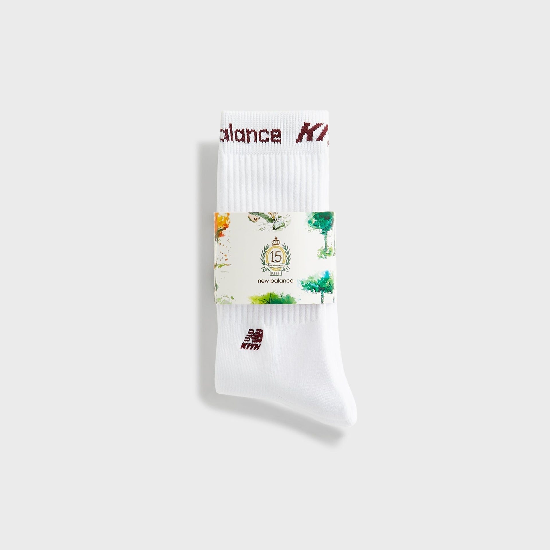 Kith & New Balance Contrast Cuff 3-Pack Crew Socks - White - PH
