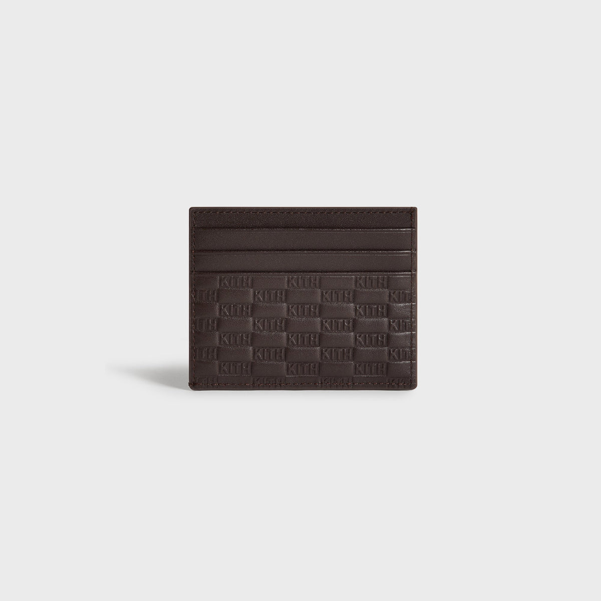 Kith Monogram Smooth Leather Card Holder - Zoom