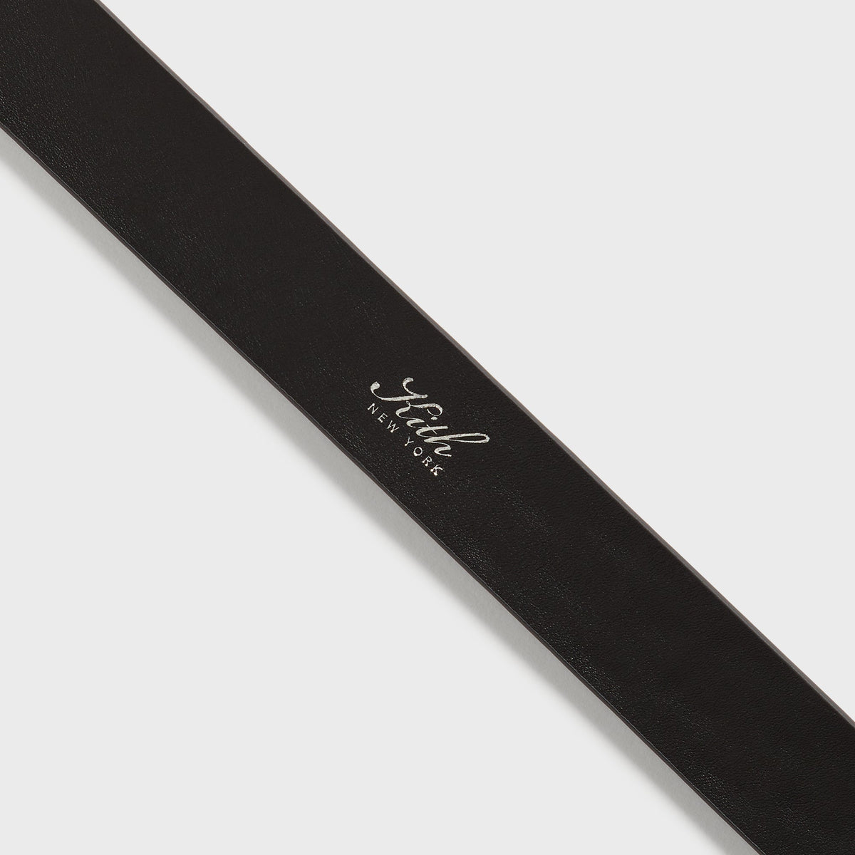 Kith Monogram Tumbled Leather Belt - Black