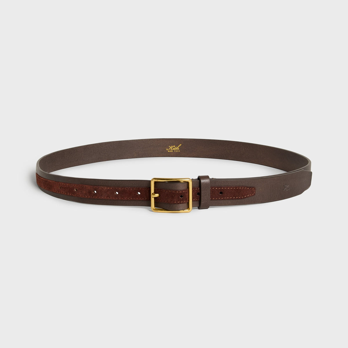Kith Two-Tone Smooth Leather & Suede Belt - Kindling - PH