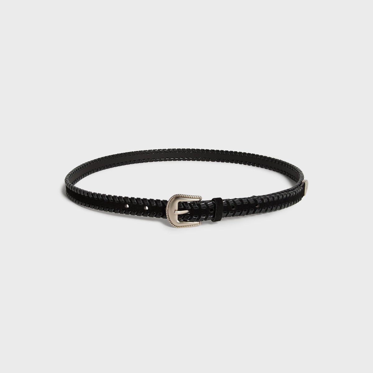 Kith Braided Edge Belt - Black