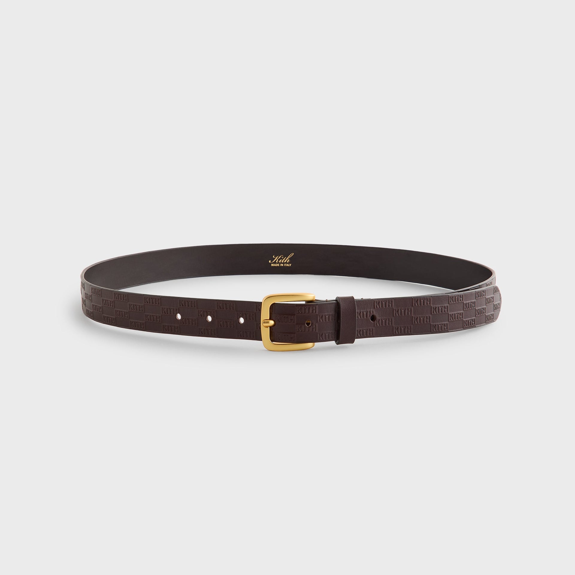 Kith Monogram Vachetta Leather Belt - Incognito