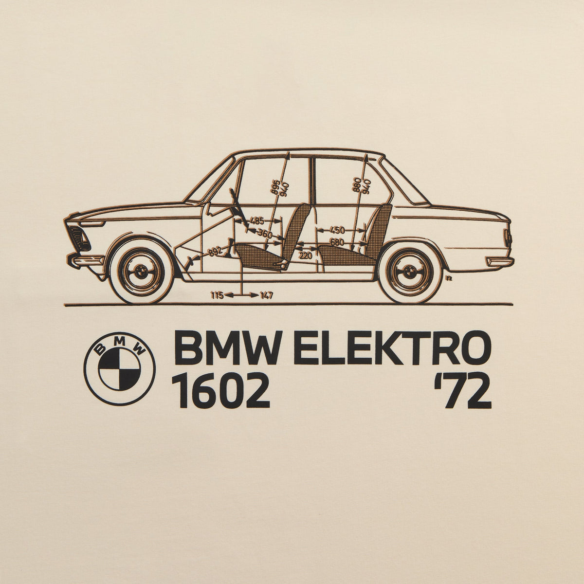 Kith for BMW 1602 Schematic Pocket Tee - Sandrift