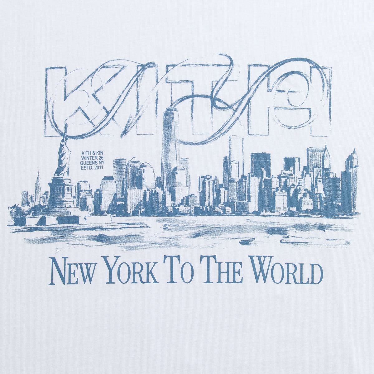 Kith Skyline Vintage Tee - White - PH