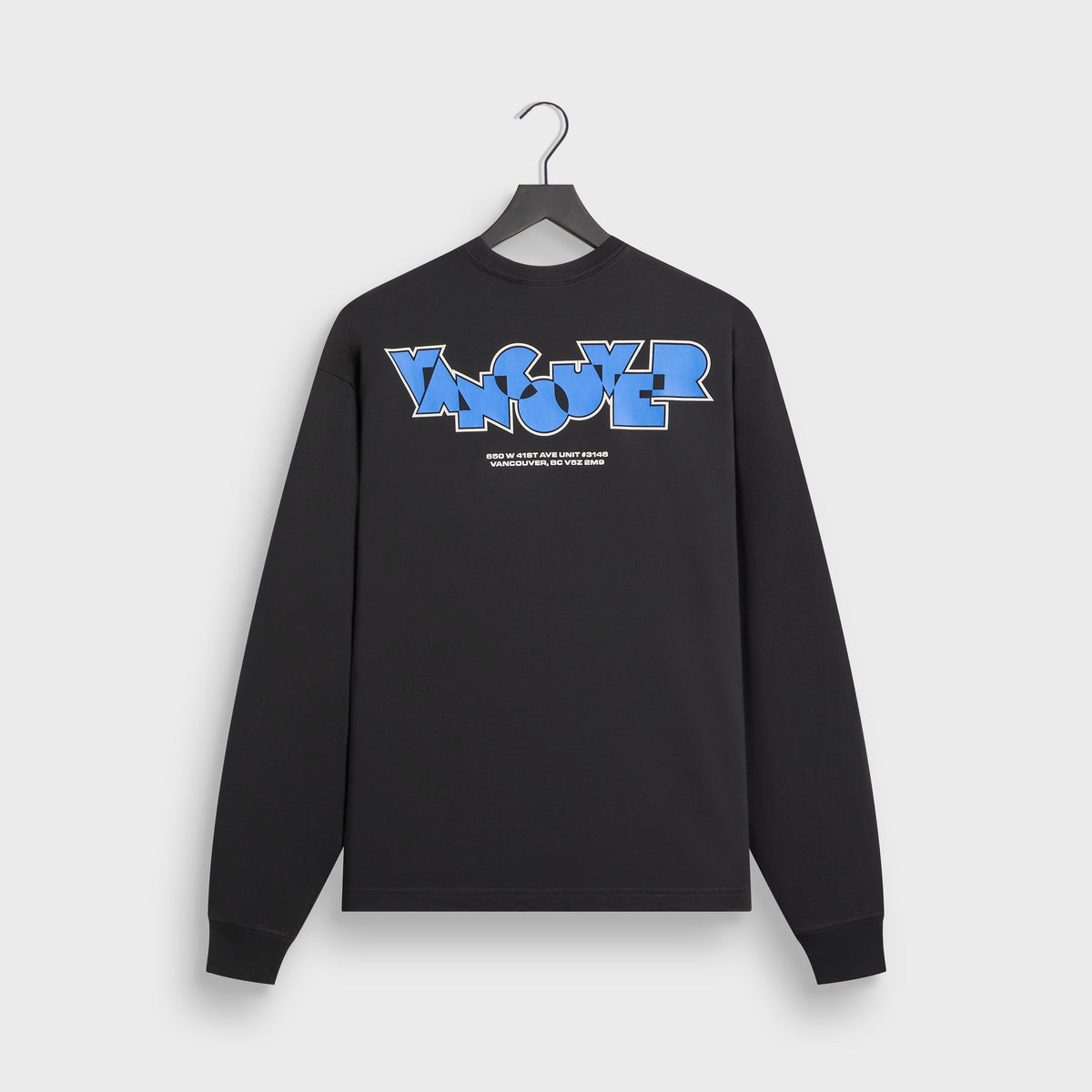 Kith Vancouver Geometric Long Sleeve Tee - Black - PH