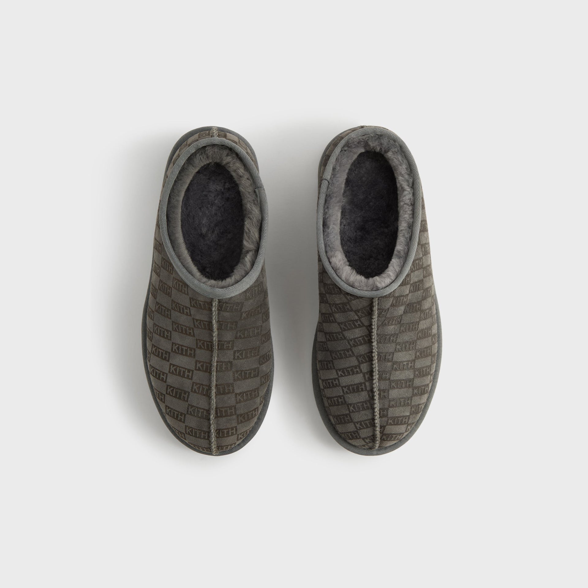 Kith Monogram Shearling Slippers - Idea